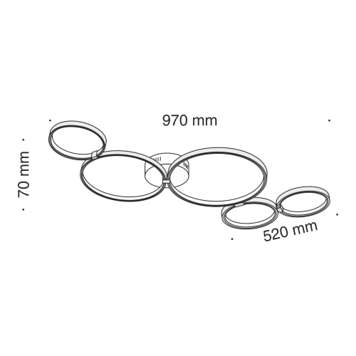 Потолочный светильник Technical MOD448-55-N