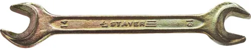 STAYER 13х14 мм, Hi-Q Сталь, оцинкованный, гаечный ключ рожковый 27038-13-14 Master