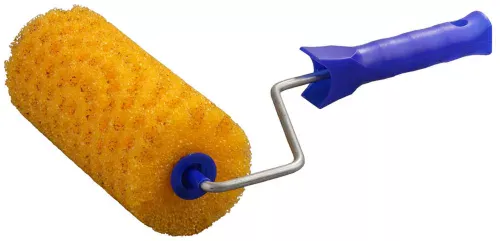 Фото STAYER 180 мм, ⌀80 мм, поролон, валик с ручкой СТРУКТУРНЫЙ ПОРОЛОН В ГОРОШЕК 0367-18 STAYER 180 мм, ⌀80 мм, поролон, валик с ручкой СТРУКТУРНЫЙ ПОРОЛОН В ГОРОШЕК 0367-18