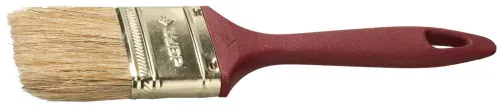 ЗУБР 63 мм, 2,5'', щетина натуральная светлая, кисть малярная плоская 4-01011-063