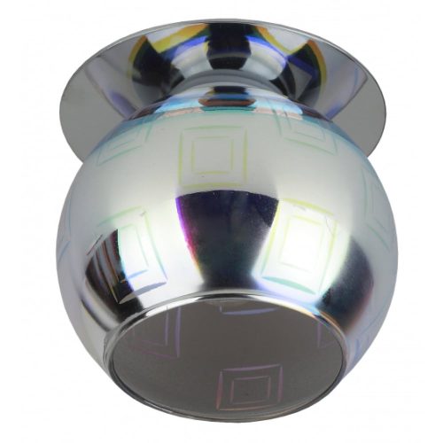 Светильник ЭРА DK88-2 декор 3D квадрат G9,220V, 35W, серебро/мультиколор Б0032366
