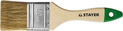 STAYER 50 мм, 2", щетина смешанная, кисть плоская LASUR-STANDARD 01031-50