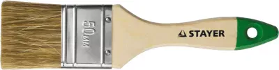 STAYER 50 мм, 2", щетина смешанная, кисть плоская LASUR-STANDARD 01031-50