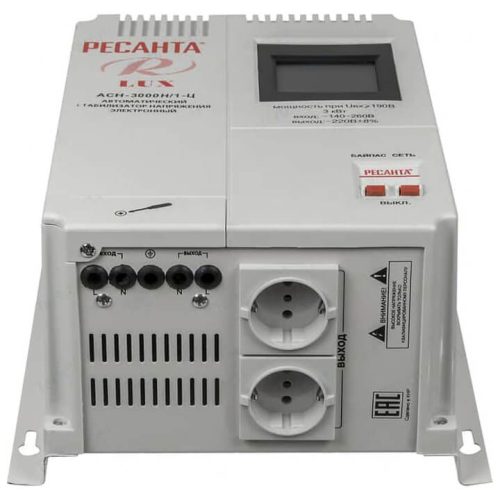 Стабилизатор напряжения Ресанта АСН 3000 Н/1-Ц Lux