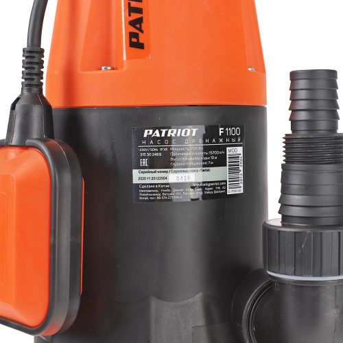 Фото Насос дренажный PATRIOT F 1100 Насос дренажный PATRIOT F 1100