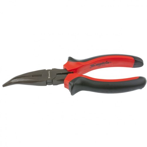 Фото Длинногубцы изогнутые Black Nickel, 180 мм, двухкомпонентные рукоятки Matrix Длинногубцы изогнутые Black Nickel, 180 мм, двухкомпонентные рукоятки Matrix
