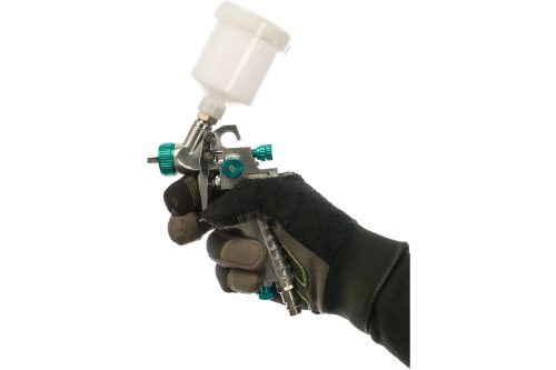 Краскораспылитель AG 810 HVLP, гравитационный, сопло 0.8 мм и 1 мм Stels