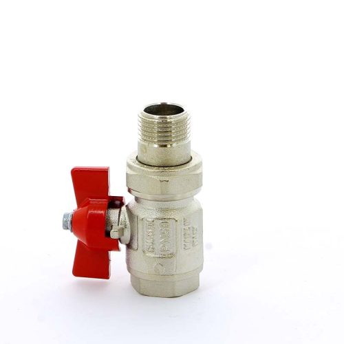 Кран шаровой полнопроходной ITAP IDEAL 098 - 1' (НР/ВР, PN40, Tmax 150°С, ручка-бабочка красная)