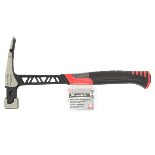 Фото Молоток каменщика, 680 г, цельнокованый, двухкомпонентная обрезиненная рукоятка Matrix Pro Молоток каменщика, 680 г, цельнокованый, двухкомпонентная обрезиненная рукоятка Matrix Pro