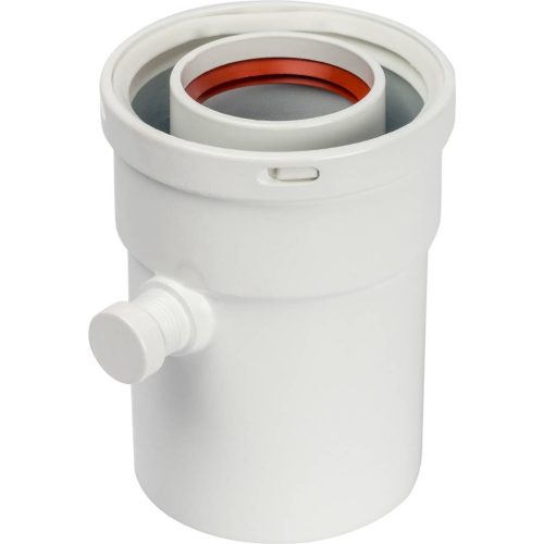 SCA-6010-000101 STOUT Элемент дымохода  конденсатосборник вертик.  DN60/100, п/м уплотнения в компл. с лого