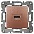 Розетка ЭРА 12-3114-14 HDMI, IP20, 12, медь Б0027489