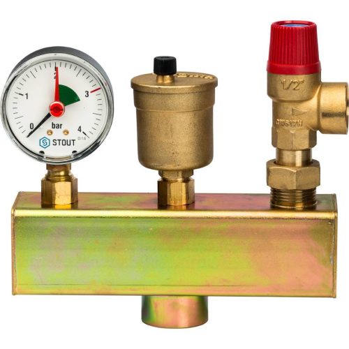 SVS-0004-015025 STOUT Группа безопасности котла  (до 50 кВт) (без теплоизоляции)