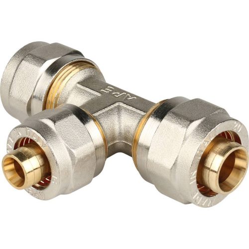 Фото SFS-0010-201620 STOUT Тройник переходной 20х16х20 для металлопластиковых труб винтовой SFS-0010-201620 STOUT Тройник переходной 20х16х20 для металлопластиковых труб винтовой