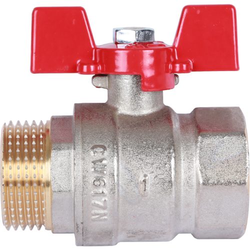RBV-0004-0210225 ROMMER Шаровой кран 1" ВН/НР, ручка бабочка