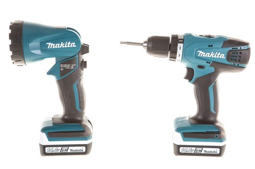 Аккумуляторная дрель-шуруповерт Makita DF347DWLE + фонарь