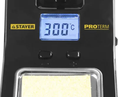 STAYER 160-520°C, 48 Вт, шаг 10°C, жк дисплей, паяльная станция цифровая 55370