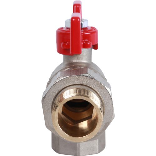 RBV-0006-0610220 ROMMER Шаровой кран угловой с американкой 3/4" ВН/НР, ручка бабочка