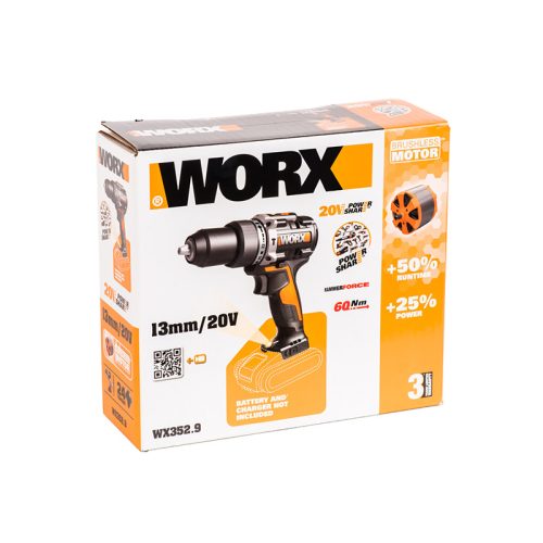 Дрель-шуруповерт ударная аккумуляторная WORX WX352.9