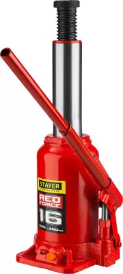 STAYER 16 т, 230-460 мм, домкрат бутылочный гидравлический RED FORCE 43160-16_z01 Professional