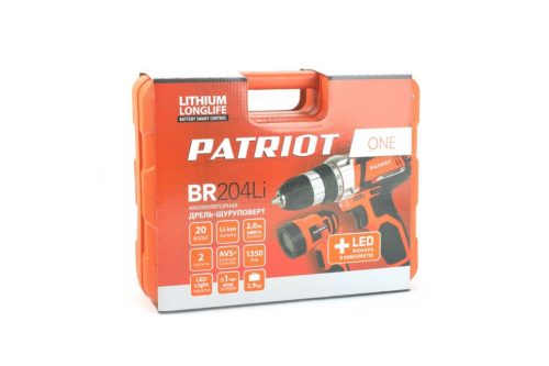 Аккумуляторная дрель-шуруповерт PATRIOT BR 204Li LED The One 180201492