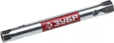 ЗУБР 8 х 10 мм, хромированный, ключ торцовый трубчатый 27162-08-10