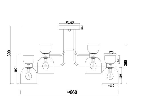 Фото Люстра Freya FR5094PL-08G Люстра Freya FR5094PL-08G