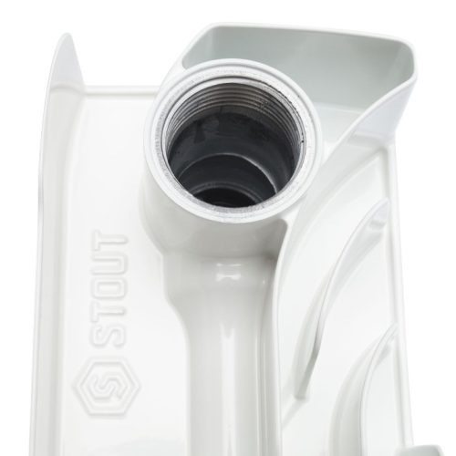 SRB-0310-050004 STOUT Space 500 4 секции радиатор биметаллический боковое подключение RAL9016