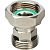 SDG-0019-020020 STOUT Разъемное соединение с плоским уплотнением и обратным клапаном, никелированное 3/4"