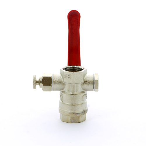 Кран шаровой полнопроходной ITAP 115 - 1'1/2 (ВР/ВР, PN20, Tmax 110°С, ручка-рычаг красная)