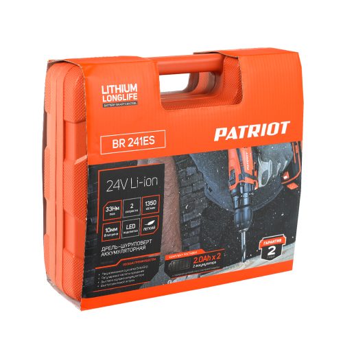 Дрель-шуруповерт аккумуляторная Patriot BR 241ES