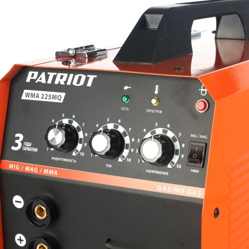 Фото Полуавтомат сварочный инверторный Patriot WMA 225MQ MIG/MAG/MMA Полуавтомат сварочный инверторный Patriot WMA 225MQ MIG/MAG/MMA