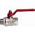 Кран шаровой ITAP VIENNA 117 - 1/2' (НР/ВР, PN30, Tmax 150°С, ручка-рычаг красная)