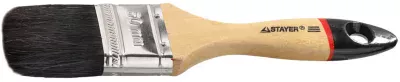 STAYER 50 мм, 2", щетина натуральная чёрная, деревянная ручка, кисть плоская UNIVERSAL-EURO 01022-050