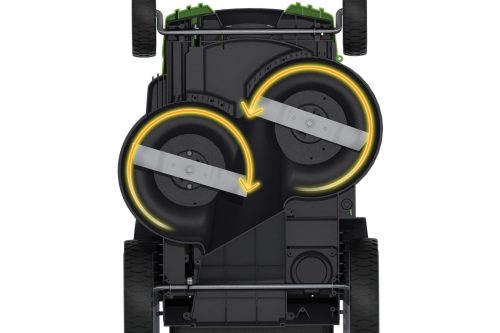Газонокосилка аккумуляторная Greenworks Twin Force G40LM49DB 2500207