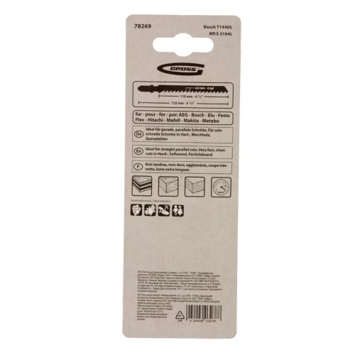 Полотна для электролобзика  по дереву, 2 шт, ( 3104L-T144DL ) Gross