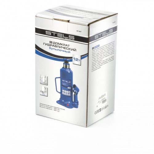Фото Домкрат гидравлический бутылочный, 12 т, h подъема 227-457 мм Stels Домкрат гидравлический бутылочный, 12 т, h подъема 227-457 мм Stels