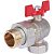 RBV-0006-0610225 ROMMER Шаровой кран угловой с американкой 1" ВН/НР, ручка бабочка
