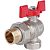 RBV-0006-0610220 ROMMER Шаровой кран угловой с американкой 3/4" ВН/НР, ручка бабочка