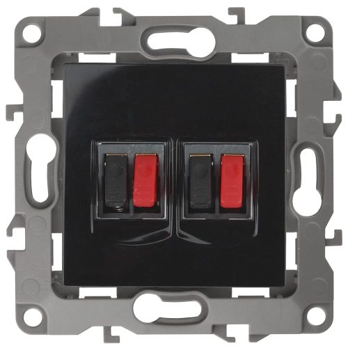 Фото Двойная аудио розетка ЭРА 12-3112-06 IP20, 12, чёрный Б0027466 Двойная аудио розетка ЭРА 12-3112-06 IP20, 12, чёрный Б0027466