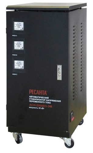Трехфазный стабилизатор Ресанта АСН 20000/3