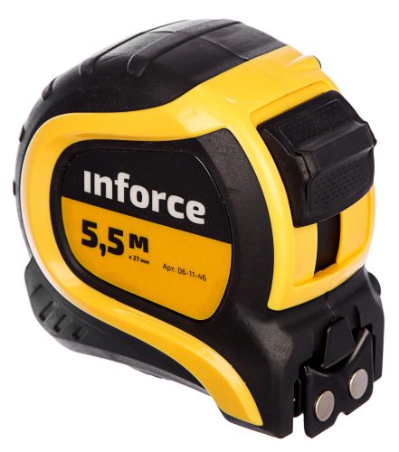 Inforce Рулетка 5,5x27мм с нейлоновой лентой и магнитным зацепом 06-11-46