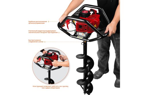 Мотобур ЗУБР МБ2-250 Н 2.5 л.с.