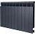 Global STYLE PLUS 500 10 секции радиатор биметаллический боковое подключение (цвет cod.07 grigio scuro opaco mettalizzato 2748 (черный))