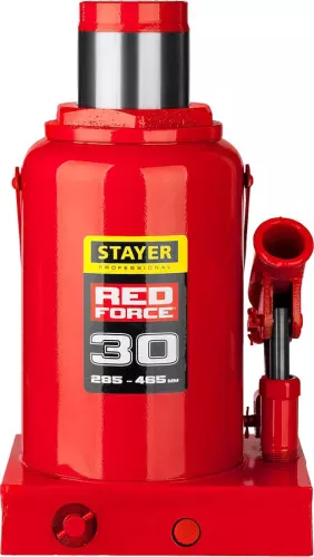 Домкрат бутылочный гидравлический STAYER Red Force 43160-30_z01 (30 т)