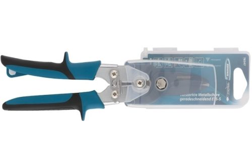 Ножницы по металлу"Piranha"усиленные, 255 мм, прямой рез, сталь СrMo, двухкомпонентные рукоятки Gross