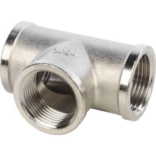 Фото SFT-0020-000034 STOUT Тройник ВВ никелированный 3/4 SFT-0020-000034 STOUT Тройник ВВ никелированный 3/4