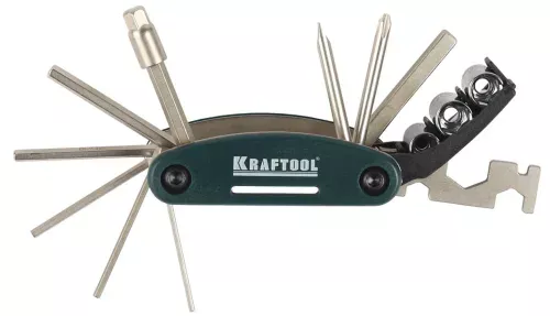 KRAFTOOL 16-в-1, набор для обслуживания велосипеда 26182-H16 EXPERT