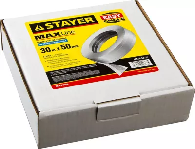 STAYER 50 мм х 30 м, металлизированная, лента углозащитная (скотч) 12478-50-30
