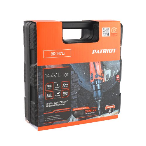Фото Дрель-шуруповерт аккумуляторная Patriot BR 147Li Дрель-шуруповерт аккумуляторная Patriot BR 147Li