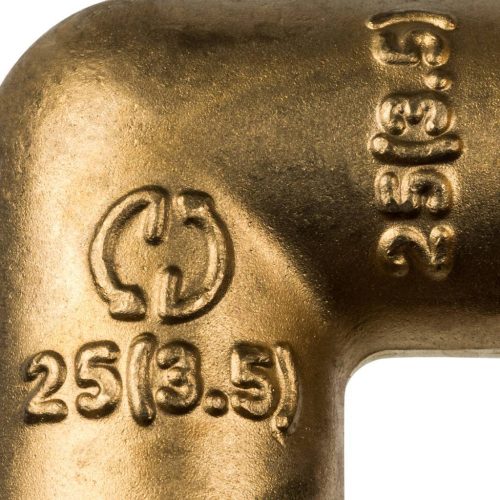 SFA-0007-000025 STOUT Угольник  90° 25 для труб из сшитого полиэтилена аксиальный